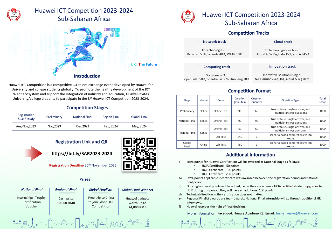 REGISTRATION AND MEETING FOR HUAWEI ICT COMPETITION 2023